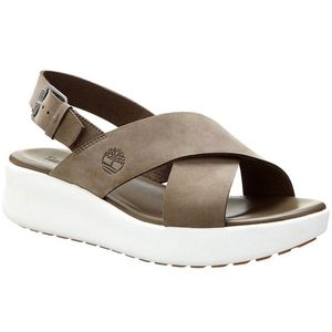 Timberland Los Angeles Wind Slingback Olive Green Sandals Size 7.5